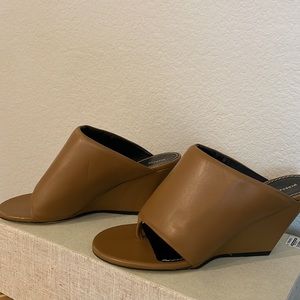 Proenza Schouler Slant Wedge Thong Sandals